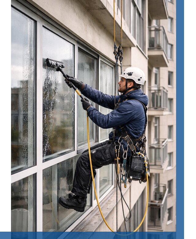 Мойка балконного остекления в Баксане от 3536 р. | ВЫСОТНИК-Бкс