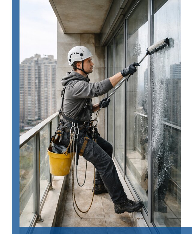 Профессиональная мойка балконного остекления в Баксане