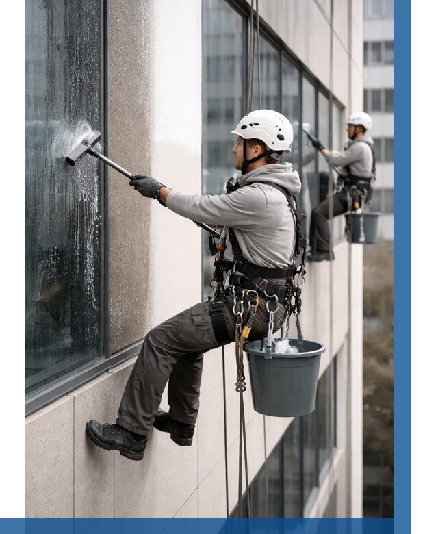 Мойка фасадов зданий в Баксане под ключ от 354 р. | ВЫСОТНИК-Бкс