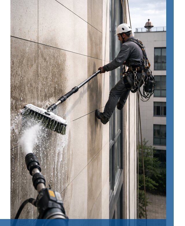 Мойка фасада из керамогранита в Баксане от 303 р. | ВЫСОТНИК-Бкс