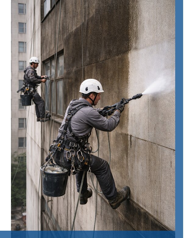 Очистка фасада от копоти в Баксане от 253 р. | ВЫСОТНИК-Бкс