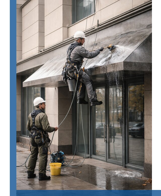 Профессиональная мойка козырьков и навесов в Баксане