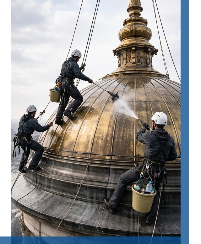 Мойка куполов и шпилей в Баксане от 8082 р. - заказать | ВЫСОТНИК-Бкс