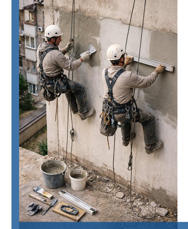 Комплексный ремонт штукатурного фасада с гарантией в Баксане