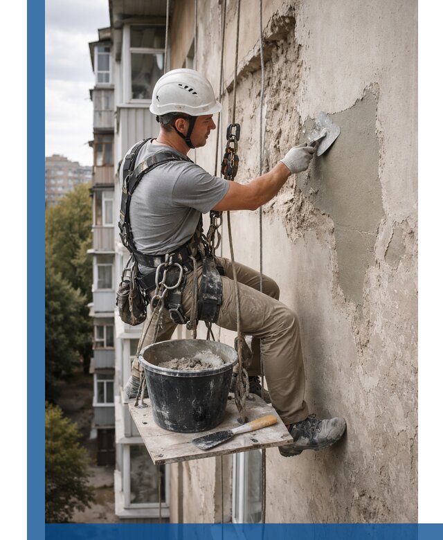 Восстановление фасадной штукатурки в Баксане с гарантией качества