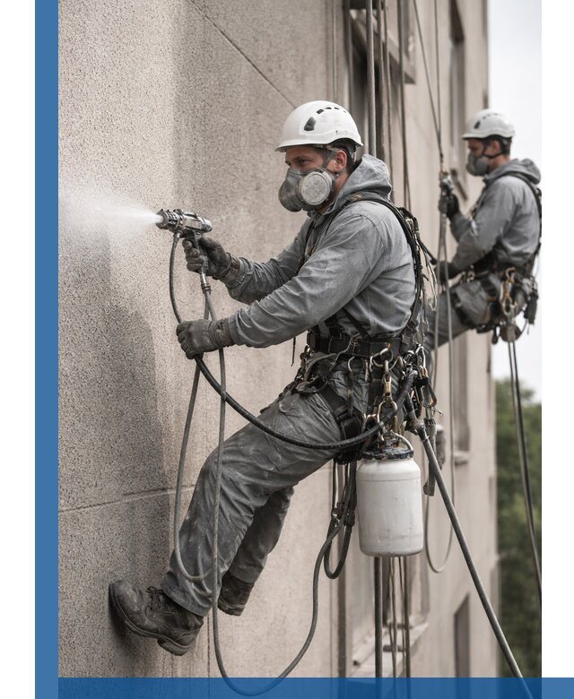 Безвоздушная покраска фасадов зданий в Баксане профессионально