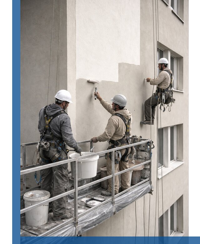 Покраска оштукатуренного фасада в Баксане под ключ с гарантией