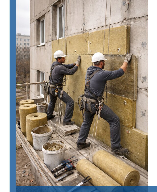 Утепление фасада минватой в Баксане под ключ с гарантией