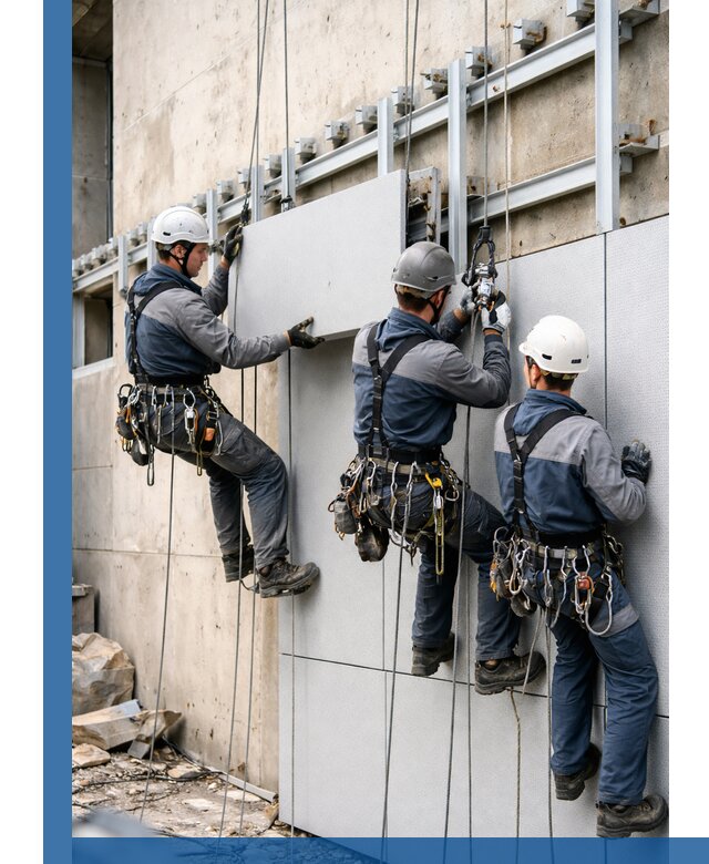 Монтаж вентилируемого фасада в Баксане под ключ с гарантией качества