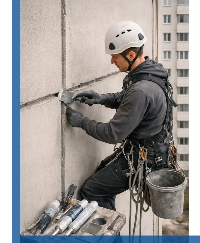 Ремонт межпанельных швов в Баксане герметизация и восстановление