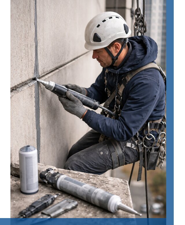 Вторичная герметизация швов в Баксане от 455 р. | ВЫСОТНИК-Бкс