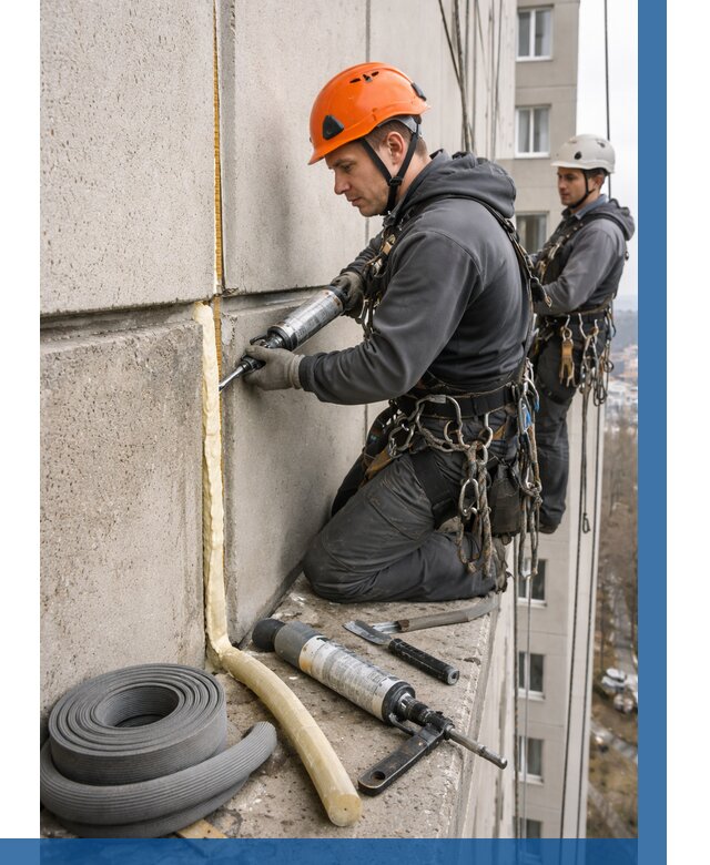 Теплый шов межпанельные швы в Баксане от 707 р. | ВЫСОТНИК-Бкс