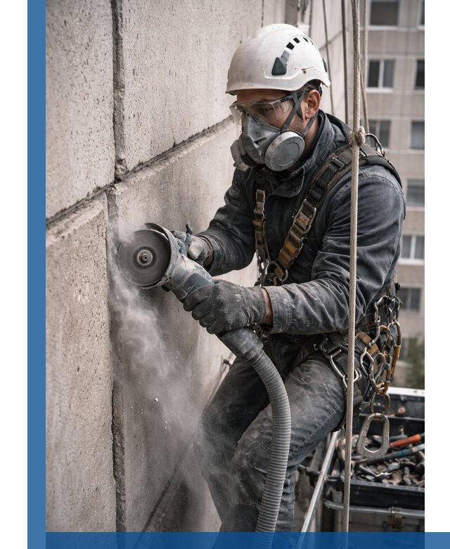 Штробление межпанельных швов в Баксане качественно и быстро