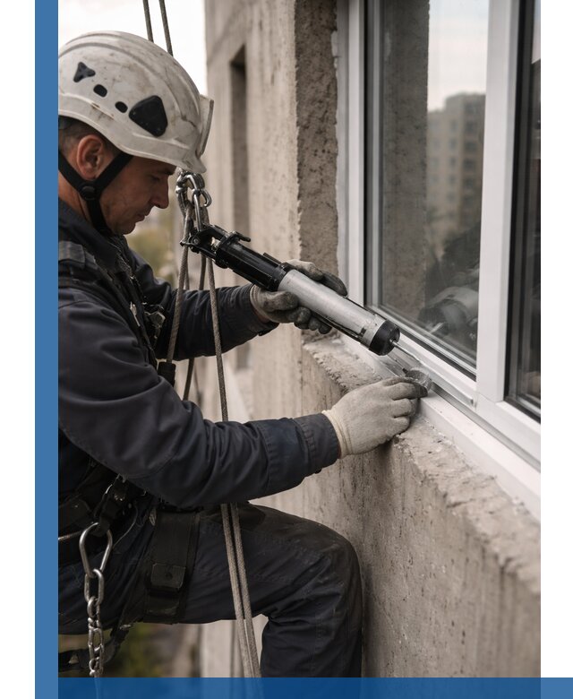 Герметизация оконных швов снаружи в Баксане профессионально