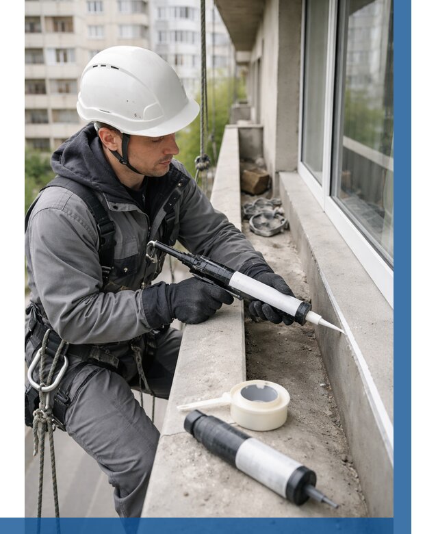 Герметизация швов лоджии в Баксане от 4546 р. | ВЫСОТНИК-Бкс