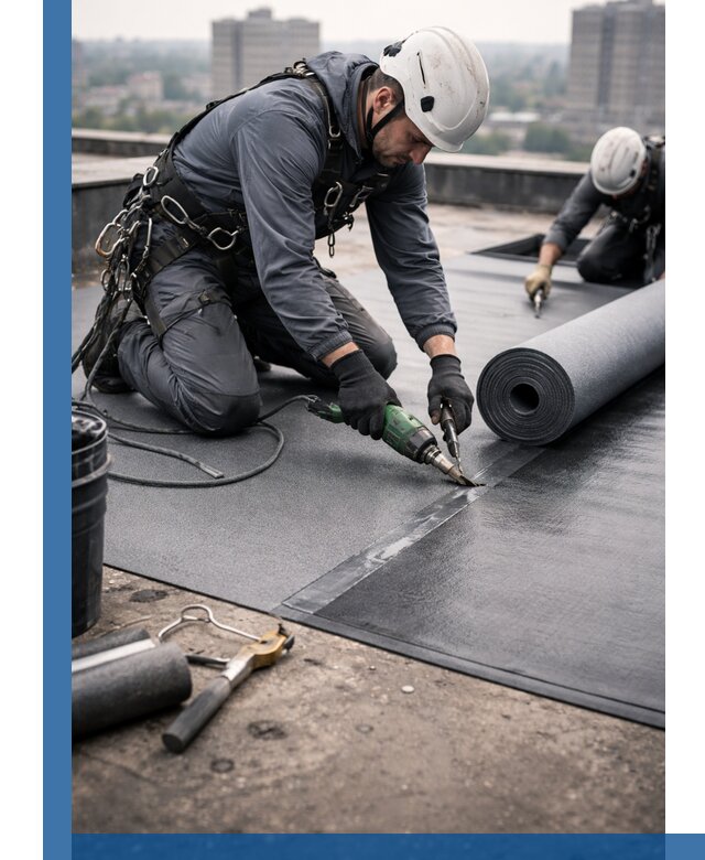 Ремонт мягкой кровли в Баксане с выездом промальпинистов