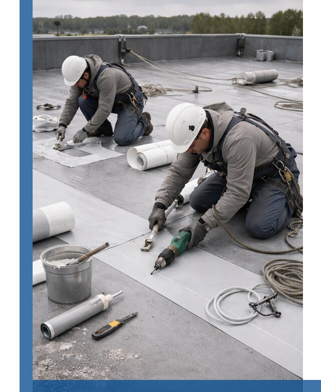 Ремонт мембранной кровли в Баксане качественно и с гарантией