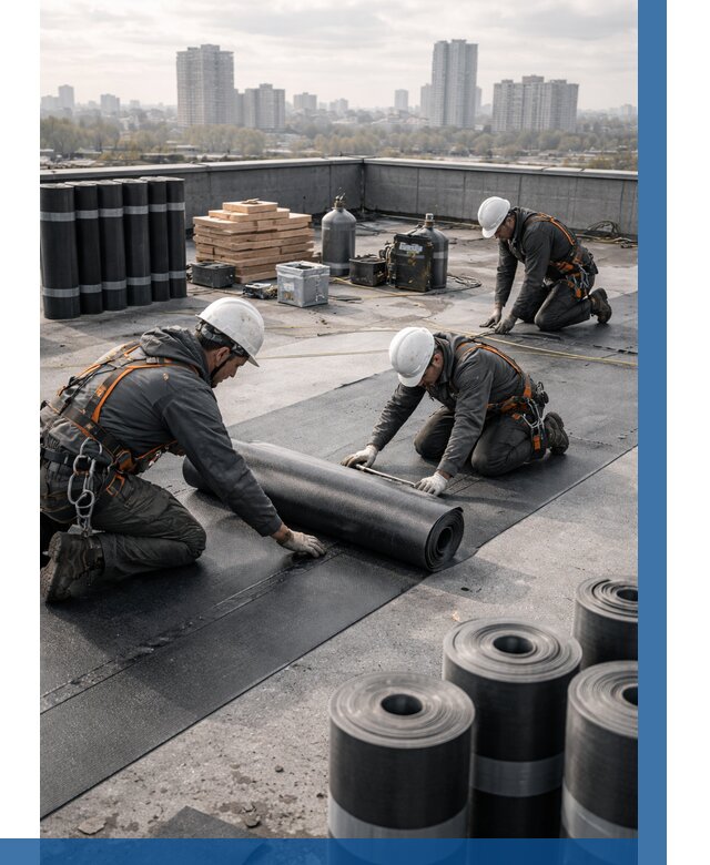 Монтаж мягкой кровли под ключ в Баксане от 455 р. | ВЫСОТНИК-Бкс