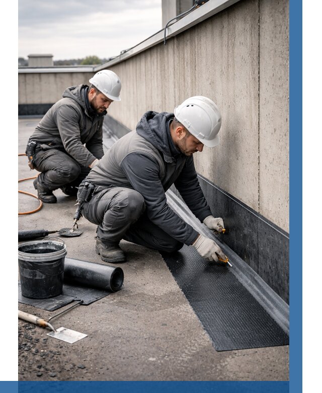 Гидроизоляция примыканий на кровле в Баксане от 909 р. | ВЫСОТНИК-Бкс