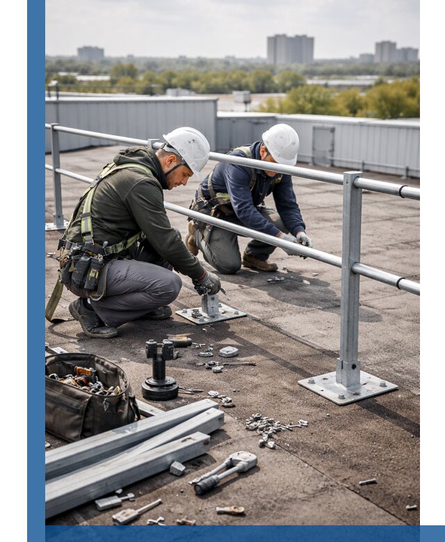 Монтаж кровельного ограждения в Баксане под ключ с гарантией