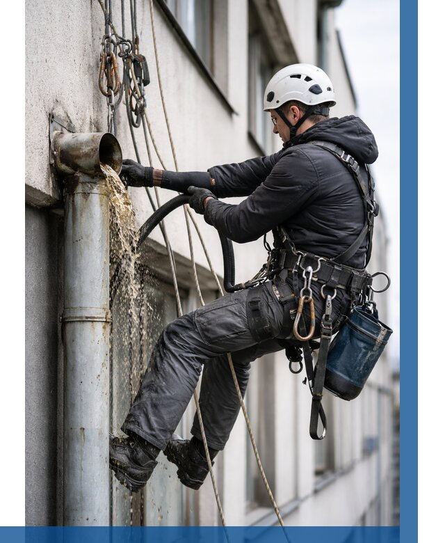 Прочистка водосточных труб в Баксане от 3536 р. | ВЫСОТНИК-Бкс