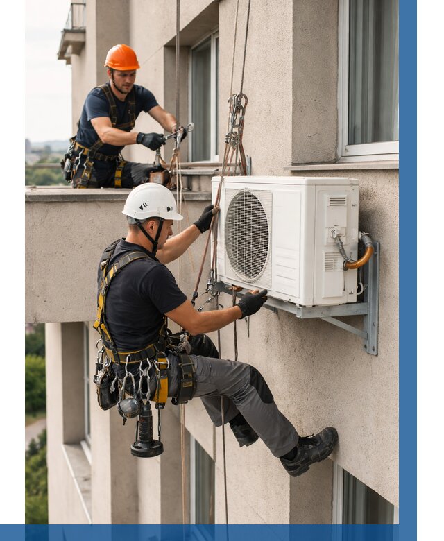 Монтаж внешнего блока кондиционера в Баксане от 6566 р. | ВЫСОТНИК-Бкс