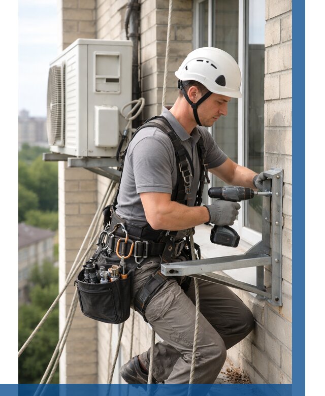 Установка кронштейнов кондиционера в Баксане от 3536 р. | ВЫСОТНИК-Бкс