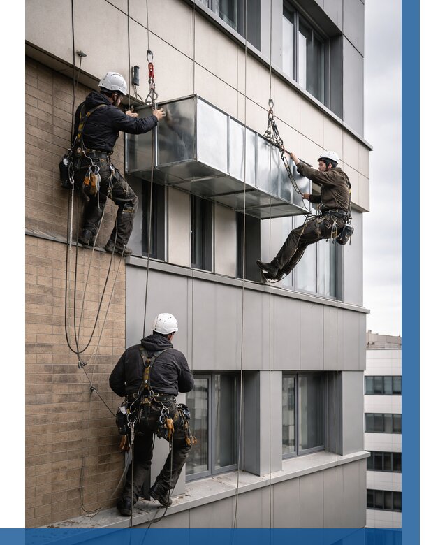 Монтаж воздуховодов на фасаде в Баксане от 1515 р. | ВЫСОТНИК-Бкс