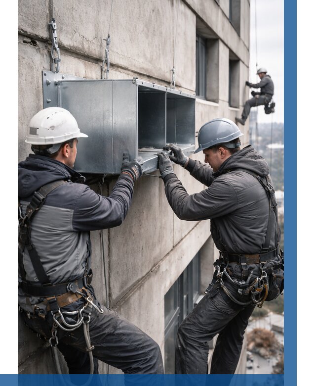 Монтаж вентиляционных коробов в Баксане от 3031 р. | ВЫСОТНИК-Бкс