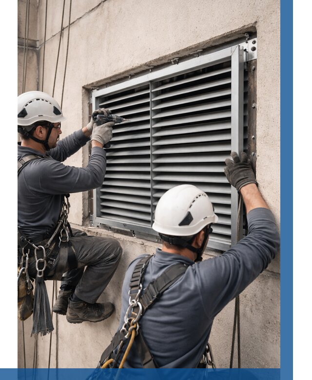 Монтаж вентиляционных решеток в Баксане от 4546 р. | ВЫСОТНИК-Бкс