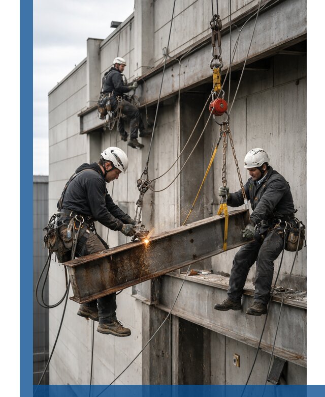 Демонтаж металлоконструкций на высоте в Баксане под ключ