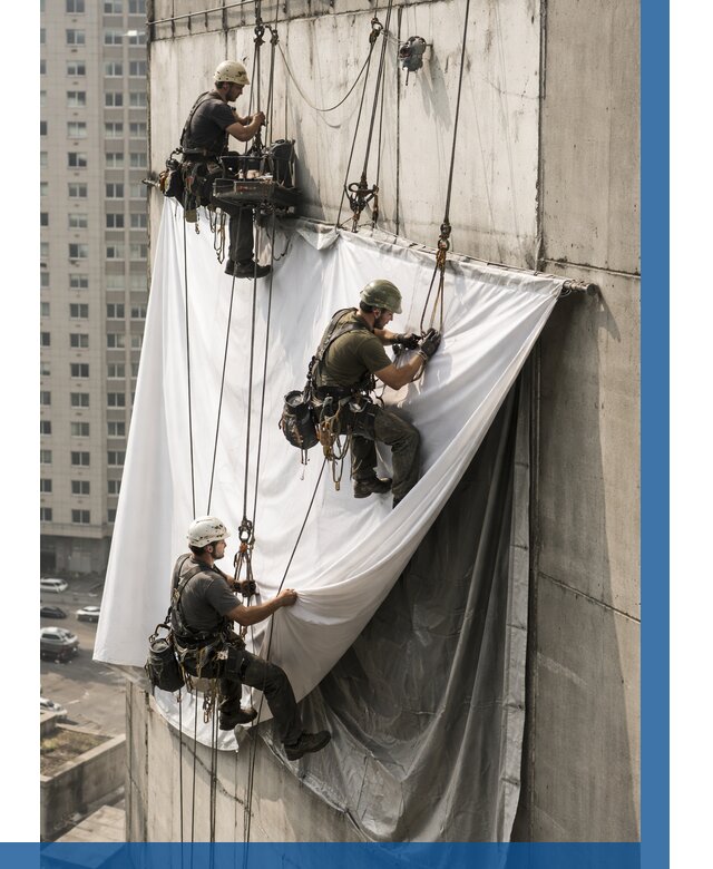 Замена баннерного полотна в Баксане от 6566 р. | ВЫСОТНИК-Бкс—заказать