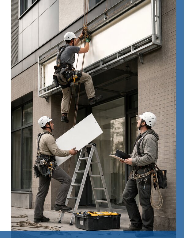 Монтаж светового короба в Баксане от 6566 р. | ВЫСОТНИК-Бкс