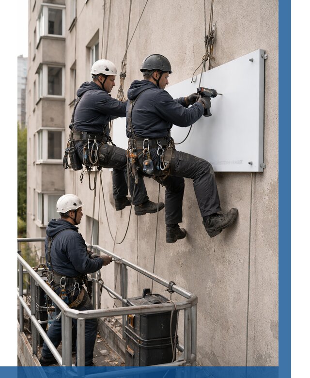 Монтаж табличек и указателей в Баксане от 3536 р. | ВЫСОТНИК-Бкс