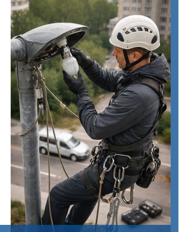 Замена ламп на высоте в Баксане от 2526 р. | ВЫСОТНИК-Бкс