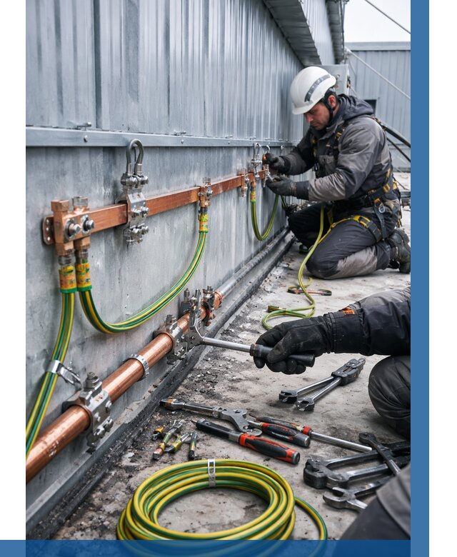 Монтаж заземления здания в Баксане от 25255 р. | ВЫСОТНИК-Бкс