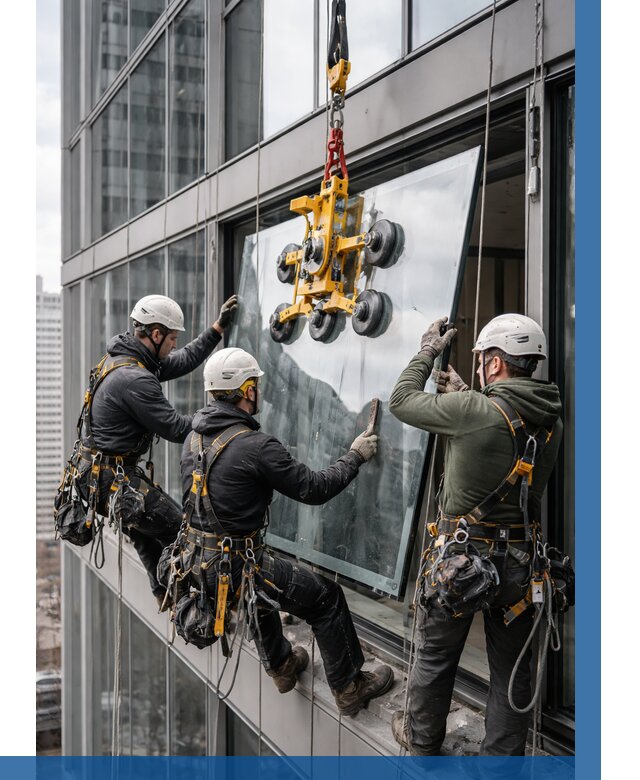 Фасадное остекление зданий под ключ в Баксане от 10102 р. | ВЫСОТНИК-Бкс