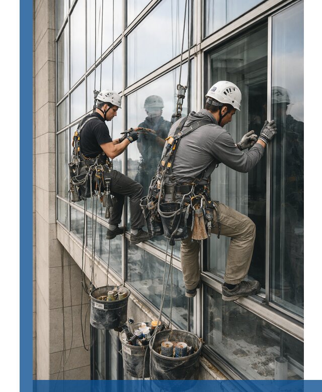 Ремонт витражных конструкций и фасадного остекления в Баксане