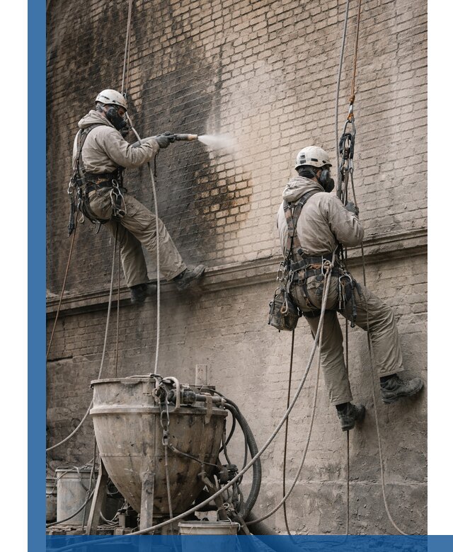 Пескоструйная очистка фасадов в Баксане профессионально