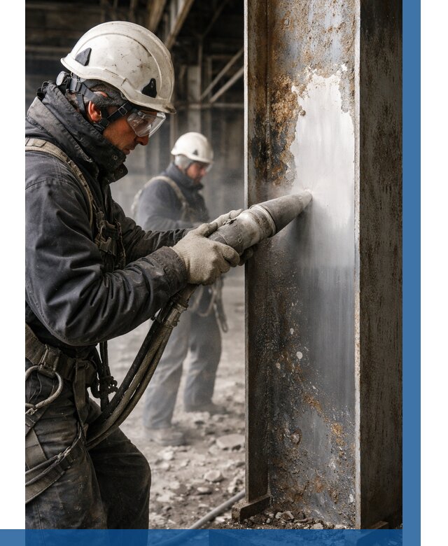 Удаление старой краски с металла в Баксане от 455 р. | ВЫСОТНИК-Бкс