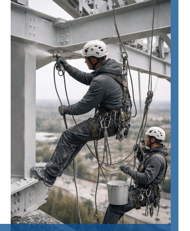 Покраска металлоконструкций на высоте в Баксане 354 р |ВЫСОТНИК-Бкс