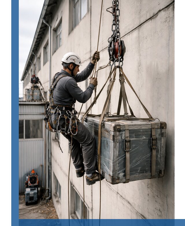 Подъем грузов на высоту в Баксане для промышленных объектов