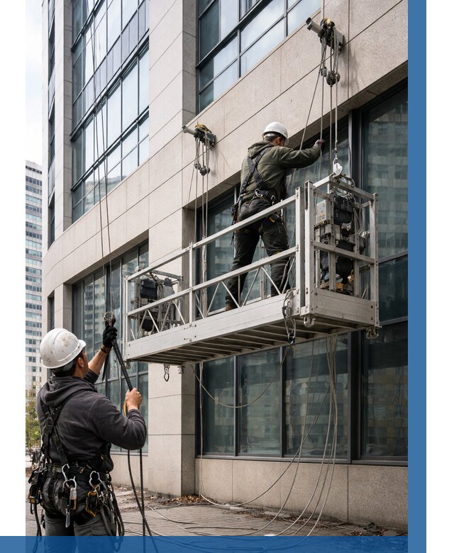Монтаж и подъем фасадной люльки в Баксане от 12122 р. | ВЫСОТНИК-Бкс