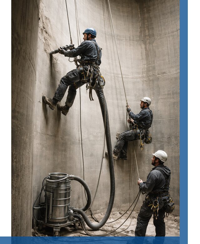 Зачистка силосов в Баксане от 4546 р. Договор и смета ВЫСОТНИК-Бкс