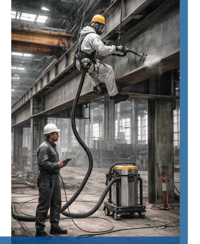 Обеспыливание конструкций в цехе в Баксане от 4243 р. | ВЫСОТНИК-Бкс