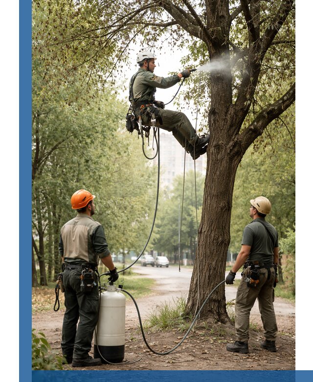 Обработка деревьев от вредителей в Баксане профессиональная защита