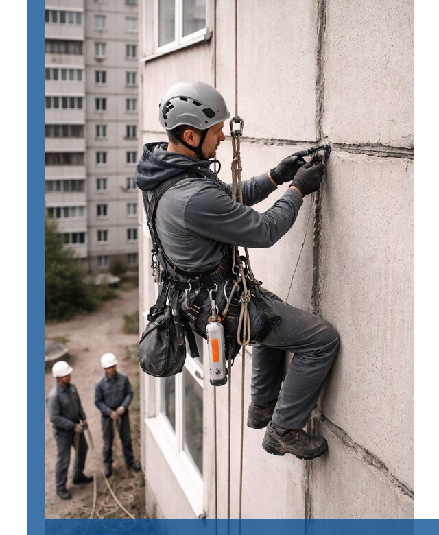 Обследование межпанельных швов и герметизация в Баксане