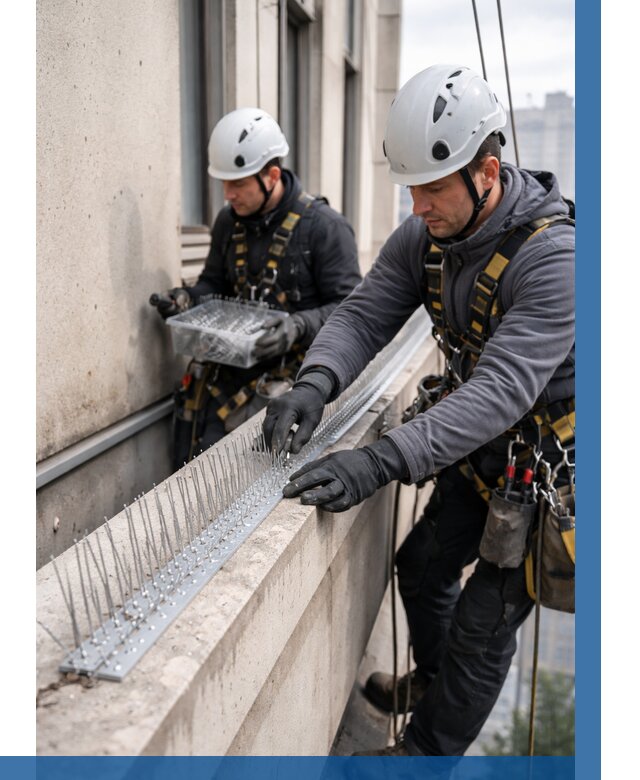 Установка шипов от птиц в Баксане от 859 р. | ВЫСОТНИК-Бкс