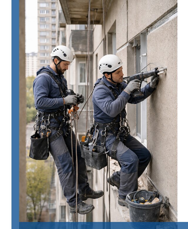 Промышленные альпинисты высотные работы и монтаж в Баксане